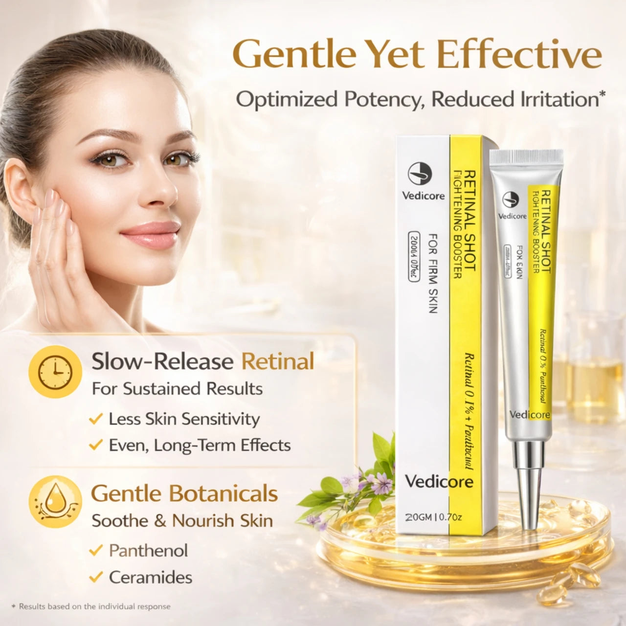 Retinal Shot Tightening Booster with 0.1% Retinal, Matrixyl & Niacinamide (BUY 1 GET 1 FREE)