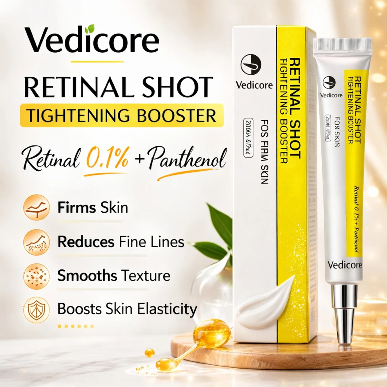 Retinal Shot Tightening Booster with 0.1% Retinal, Matrixyl & Niacinamide (BUY 1 GET 1 FREE)