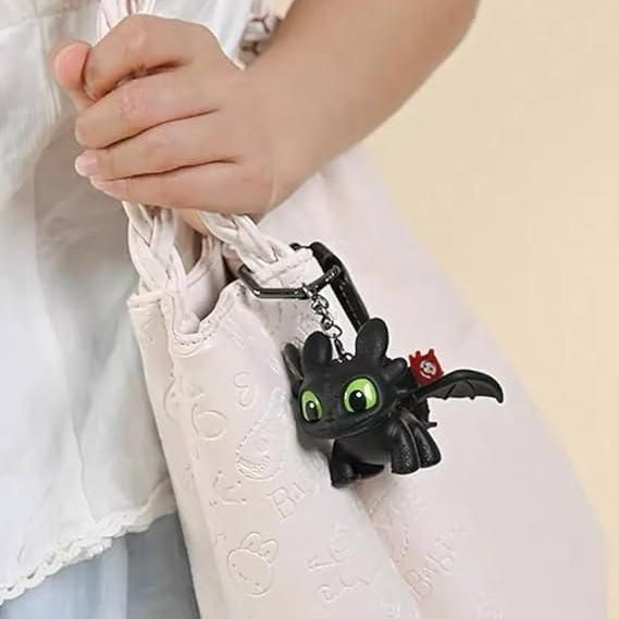 Night Fury Dragon Keychain with Sound and Light