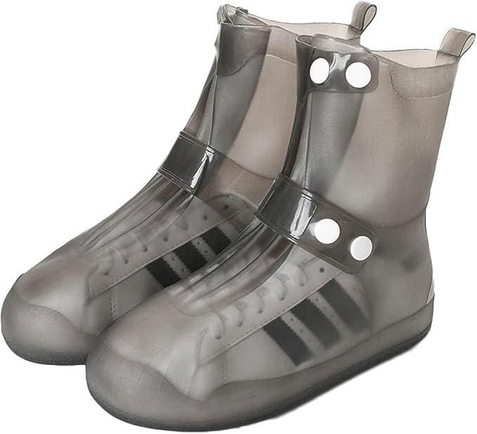 Silicone Rain Shoe Covers (Free Size - Fit For All)-10 inch tall