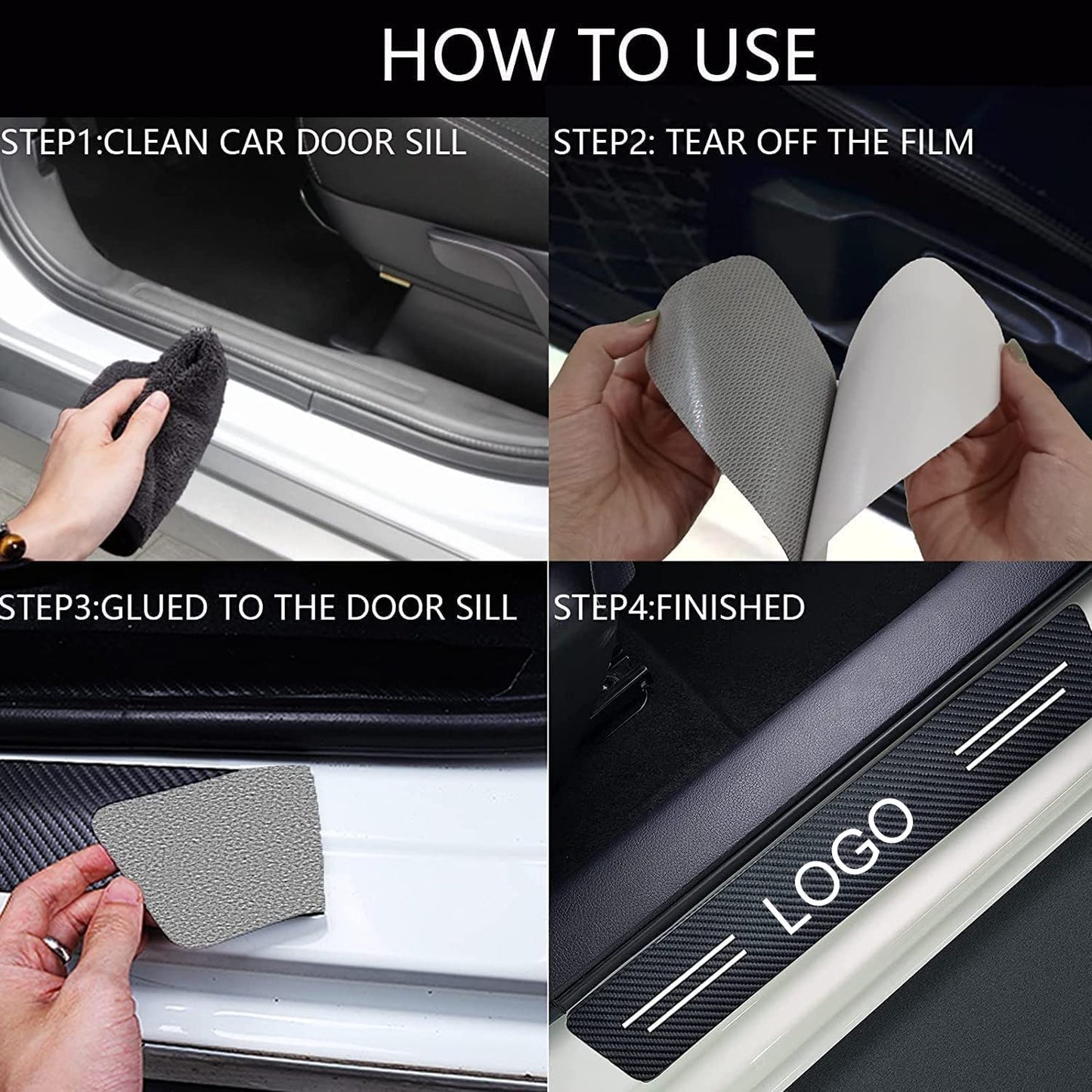 Carbon Fibre Door Sill Protector™
