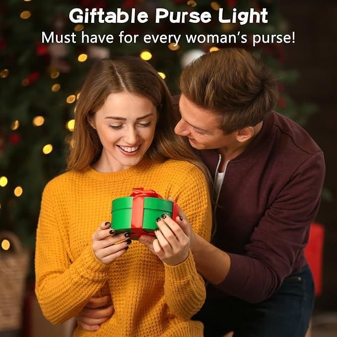 Heart-Shaped Automatic LED Purse Light Keychain