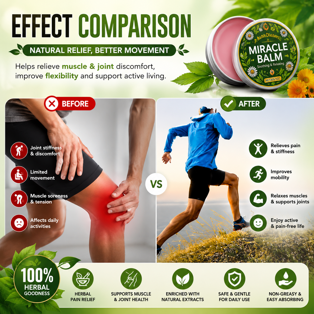 Herbal Miracle Balm for Pain Relief