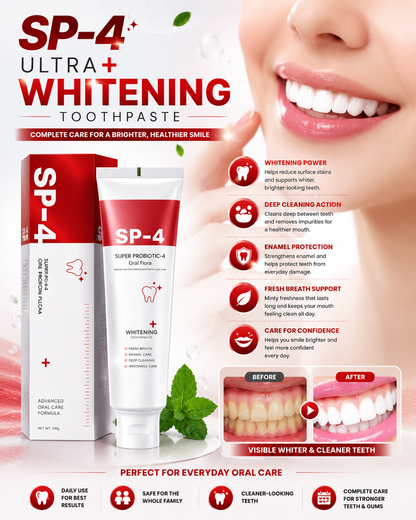 Probiotic Ultra Whitening Toothpaste (BUY 1 GET 1 FREE)