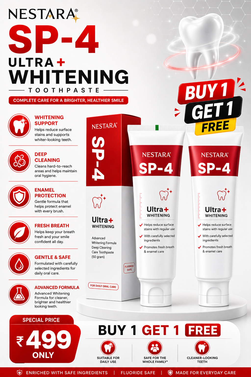 Probiotic Ultra Whitening Toothpaste (BUY 1 GET 1 FREE)