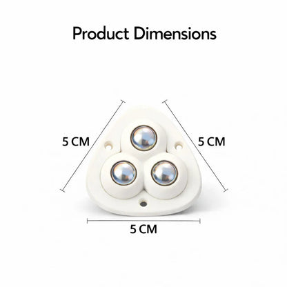 Nestara Magic Wheels — Heavy Duty 360° Silent Furniture Rollers | Pack of 8
