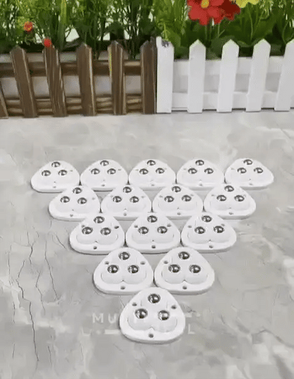Nestara Magic Wheels — Heavy Duty 360° Silent Furniture Rollers | Pack of 8