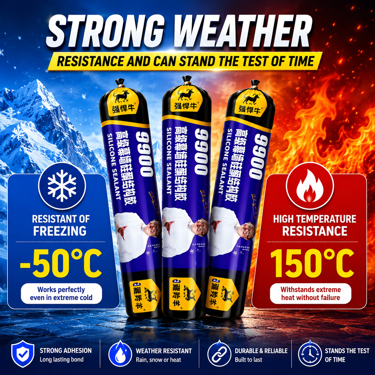 Nestara™ Super Strong Waterproof Silicone Sealant | Heavy-Duty Leak Repair