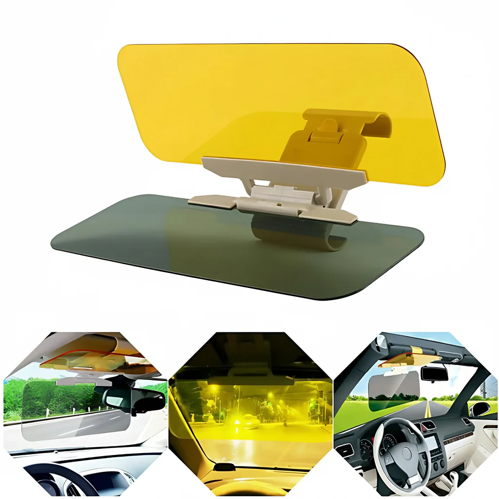Goggle - Anti-Glare Dazzling Goggle Day & Night Vision Driving Mirror Sun Visors