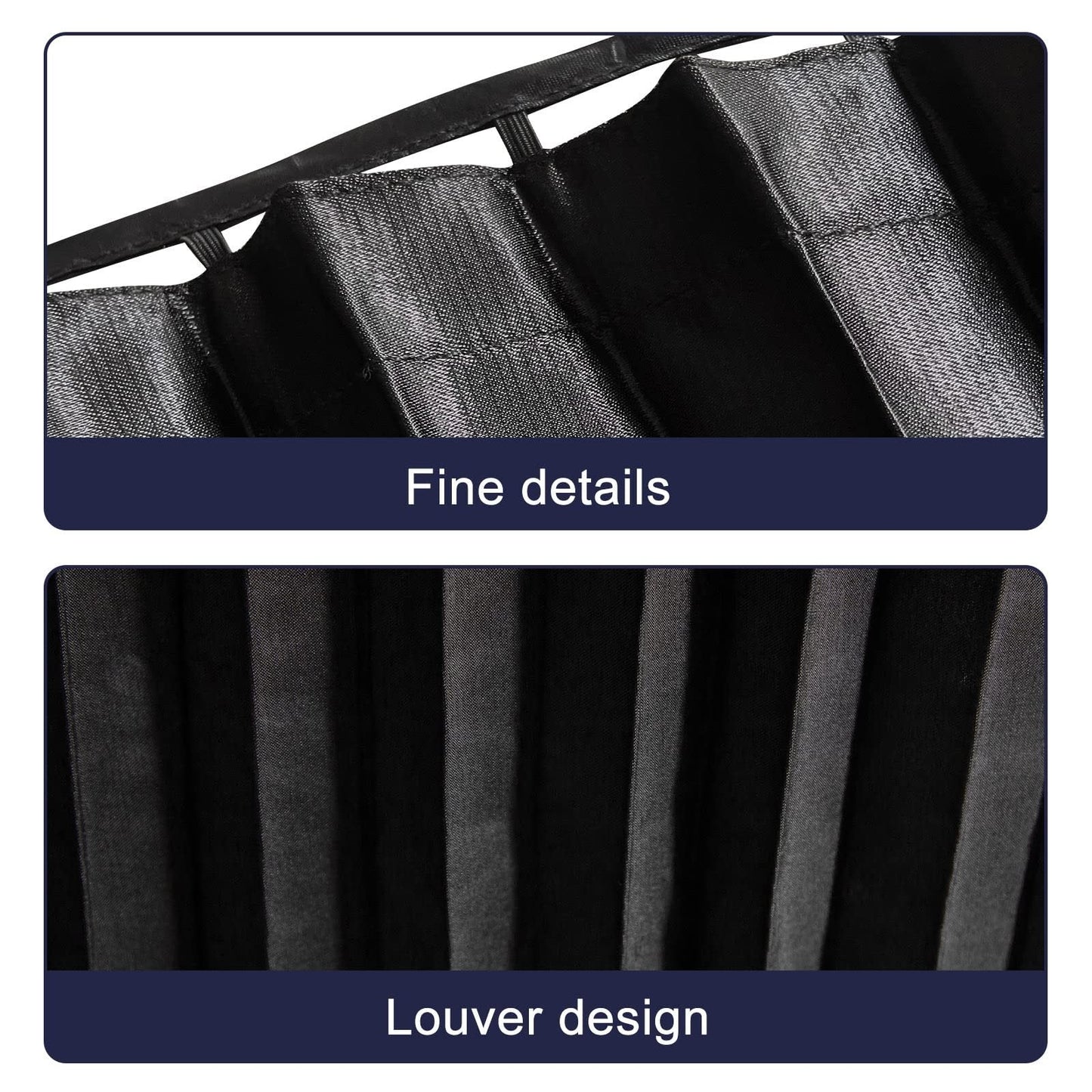 Magnetic Black Color Car Side Window Privacy Sunshade