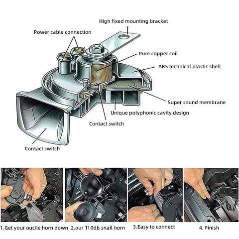 🔥 300 dB train horn, suitable for vehicles 🚗🔊-GR